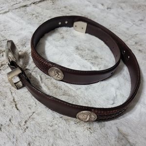 Bill Adler's Studio Golf Belt, sz32 Genuine Full Grain Leather BA303536